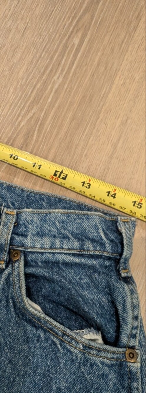 Lee High Rise Blue Cotton Mom Jeans Vintage - Picture 8 of 9